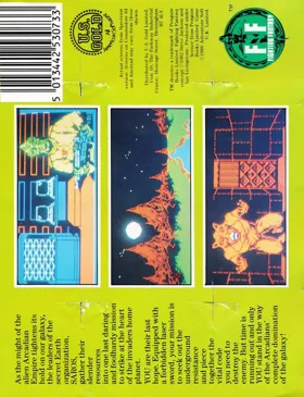 Rebel Planet (UK) (1986) box cover back